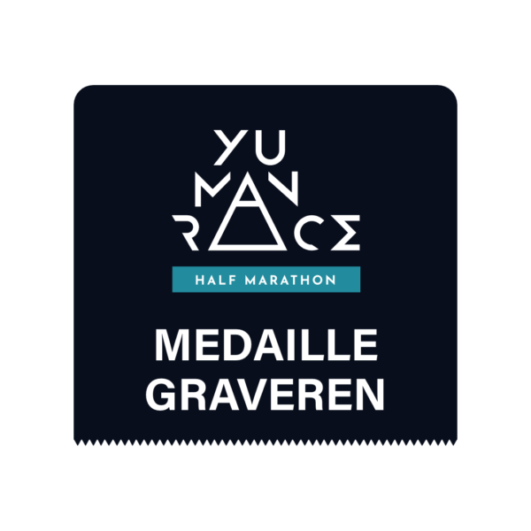 ticket medaille graveren yu man race half marathon