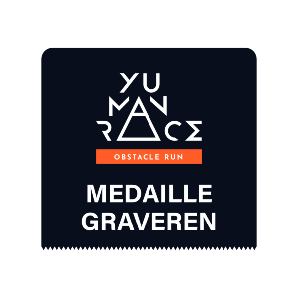 Ticket Medaille graveren yu man race obstacle run