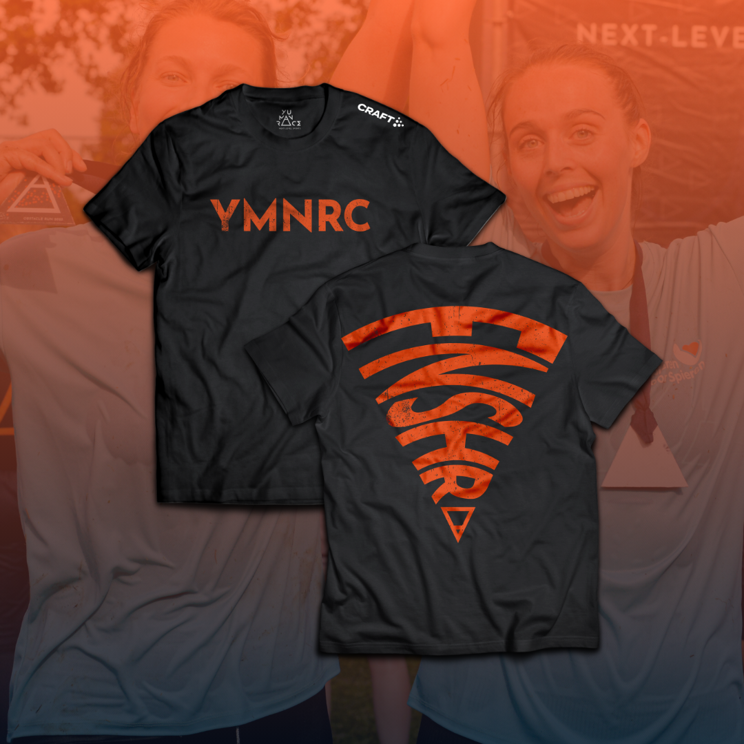 FINISHER SHIRT | OBSTACLE RUN MEN BLACK/ORANGE 2024