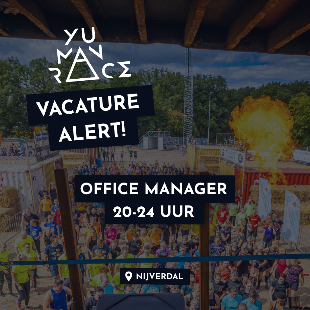 VACATURE OFFICE MANAGER - YU MAN RACE