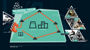 Parcours school tour yu man race