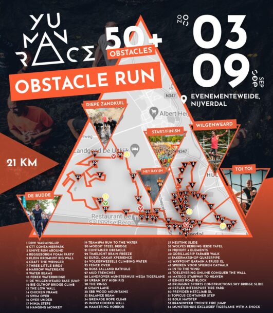 Obstacle run parcours 21 km