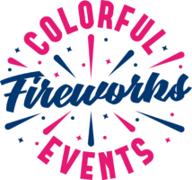 Blauw roze Logo Colorful Fireworks Events partner YU MAN RACE